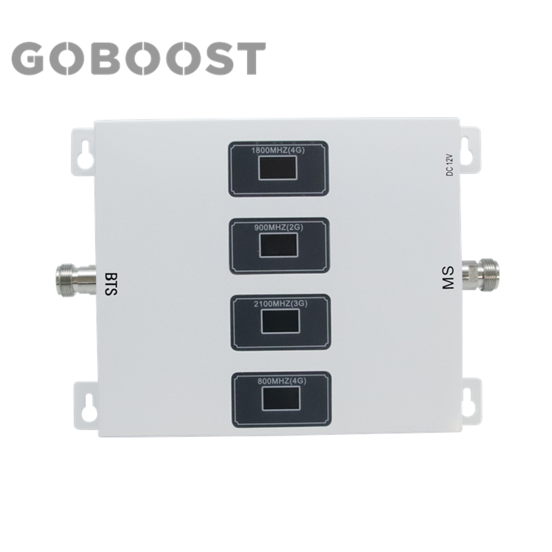 900 1800 2100 2600 MHz 2G 3G 4G Four Band mobile signal band cell phone amplifier booster repeater Signal receiver